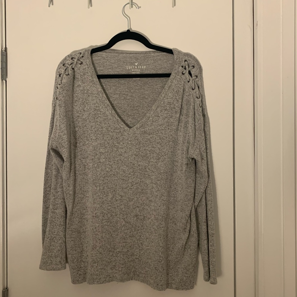 Grey Long Sleeve Sweater